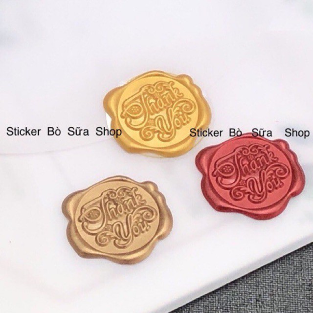 Clip hàng thật - Dấu sáp niêm phong bì thư chữ, phong cách chuyên nghiệp, vintage stickerbosuashop Bò Sữa Shop