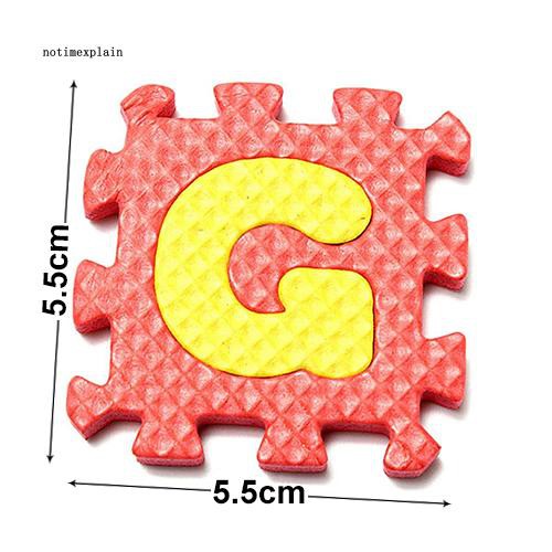 Set 36 miếng xếp hình chữ cái bằng xốp EVA cho trẻ em