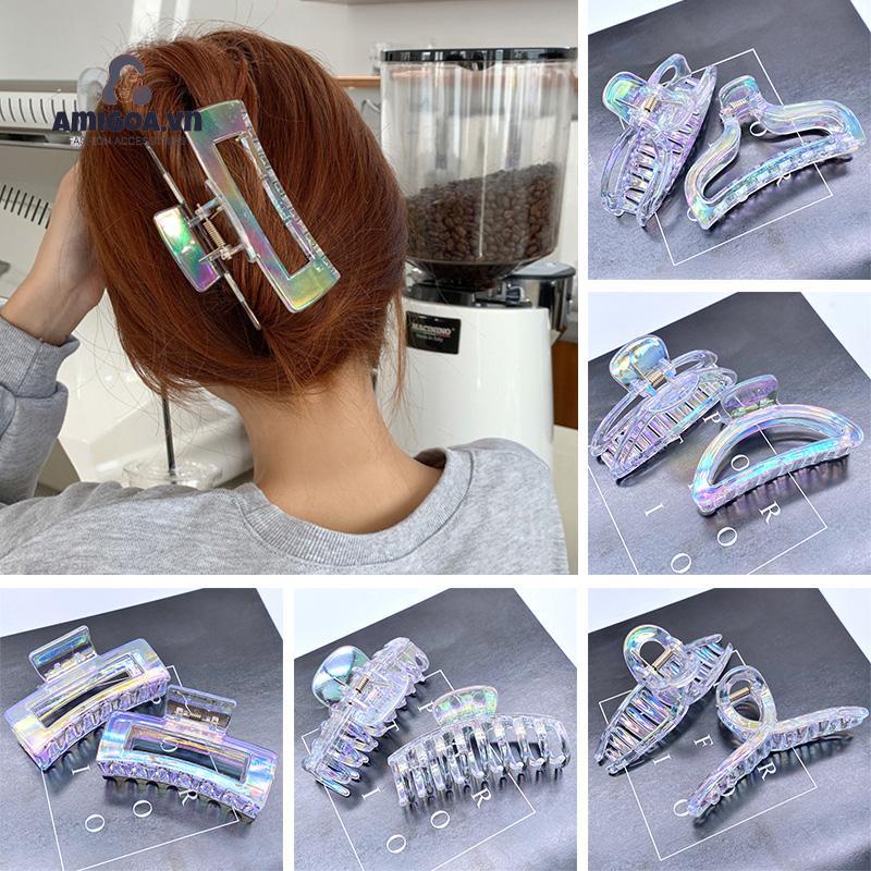 ✨✨Kẹp bấu tóc nhựa trong suốt nhiều màu nhiều mẫu dành cho nữ
