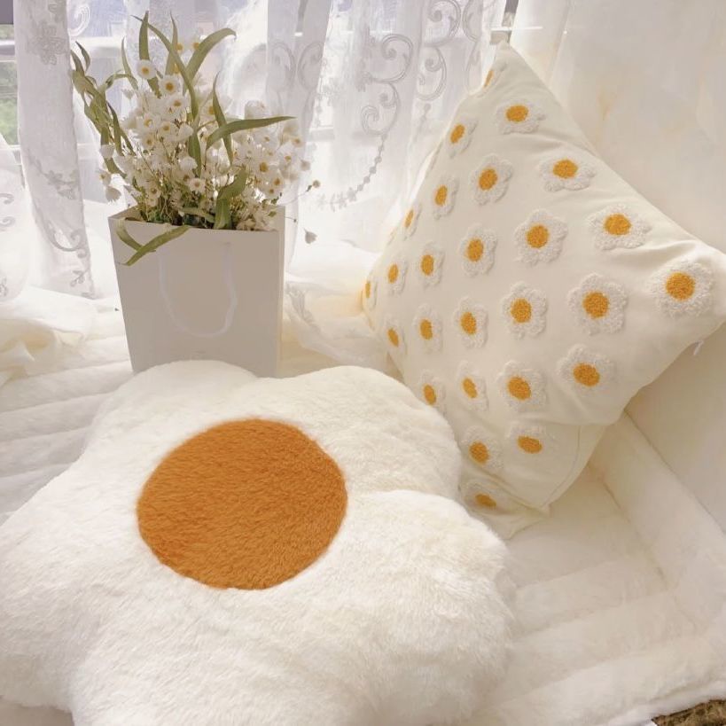Đệm Lót Ghế Ngồi Họa Tiết Hoa Hướng Dương Dễ Thương Xinh Xắn