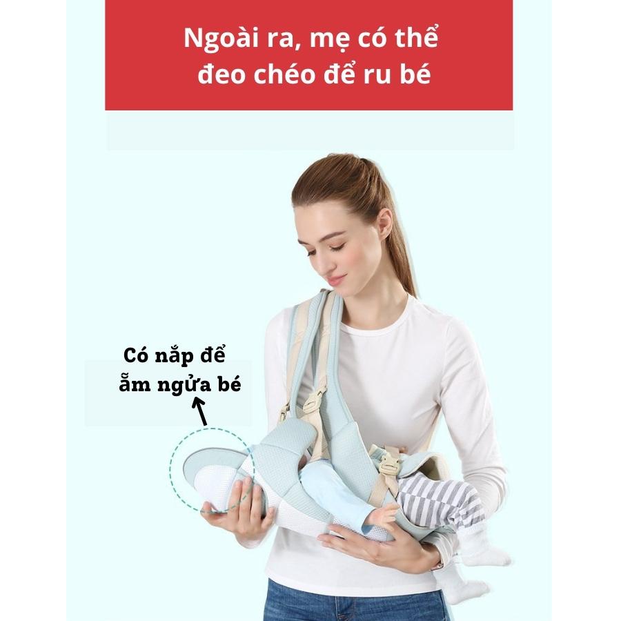 Địu em bé sơ sinh giúp trợ lực chống gù Aixintu Forbaby cho bé - BabyDreams