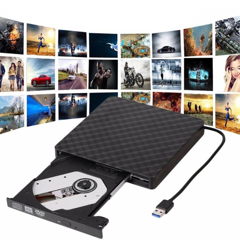 USB 3.0 Đầu ghi DVD gắn ngoài Máy ghi DVD RW Ổ đĩa quang Đầu CD / DVD ROM MAC OS Windows XP / 7/8/10 Chất liệu nhựa ABS