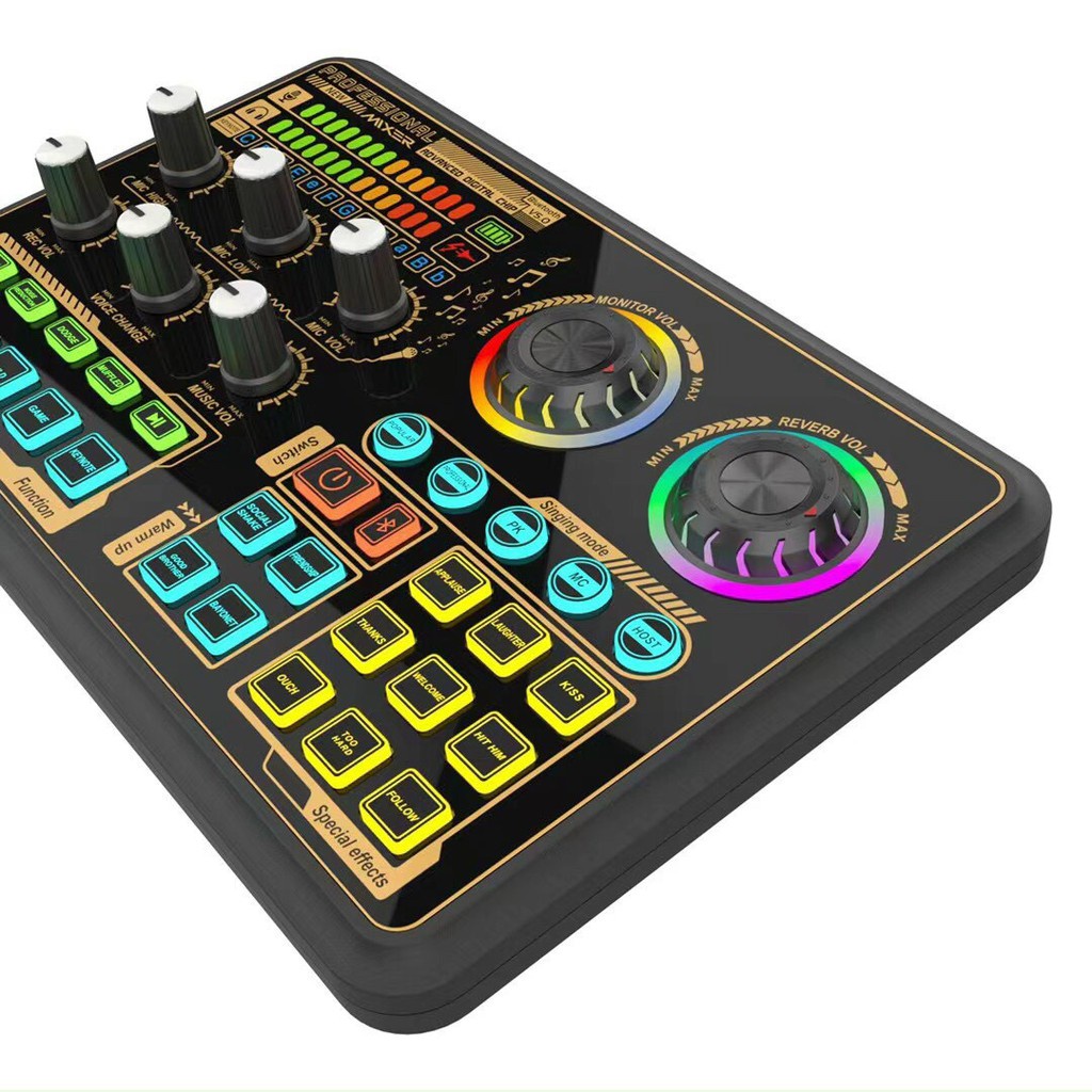 Sound Card K600 Tích Hợp Chip Kỹ Thuật Số DSP Lõi Kép Có Thể Chuyển Đổi Nhiều Chế Độ,Hỗ Trợ Micro Kép,Tai Nghe Kép.Sound