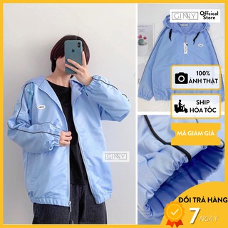 Áo Khoác Dù Viền Ginny-Phiên Bản Chất Dù Xuất Hai Lớp Siêu Xịn,Chống Nắng Tốt-Cam Kết Hàng Y Hình