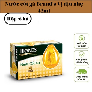 Nước cốt gà Brand's Vị dịu nhẹ 42ml (6 hủ) Date  mới