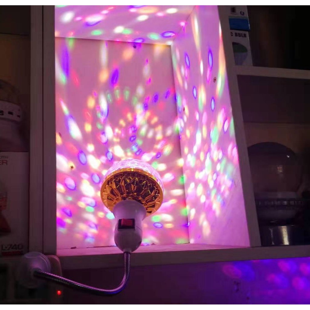 Đèn led xoay 7 màu tạo hiệu ứng Sân khấu - Bar - Vũ trường siêu đẹp lung linh|| Hàng tốt chất lượng cao