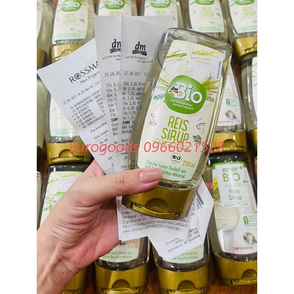 Siro đường gạo hữu cơ BIO nội địa đức 250ml (DATE T6/2022)