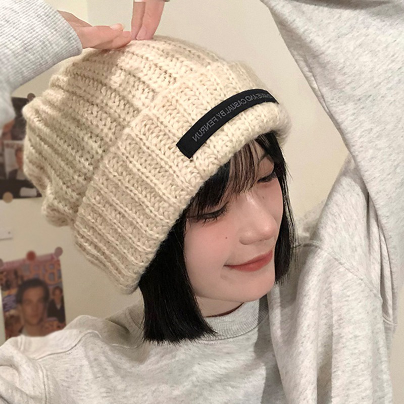 Mũ Len Trơn Màu Thời Trang Hàn Quốc Dành Cho Nữ