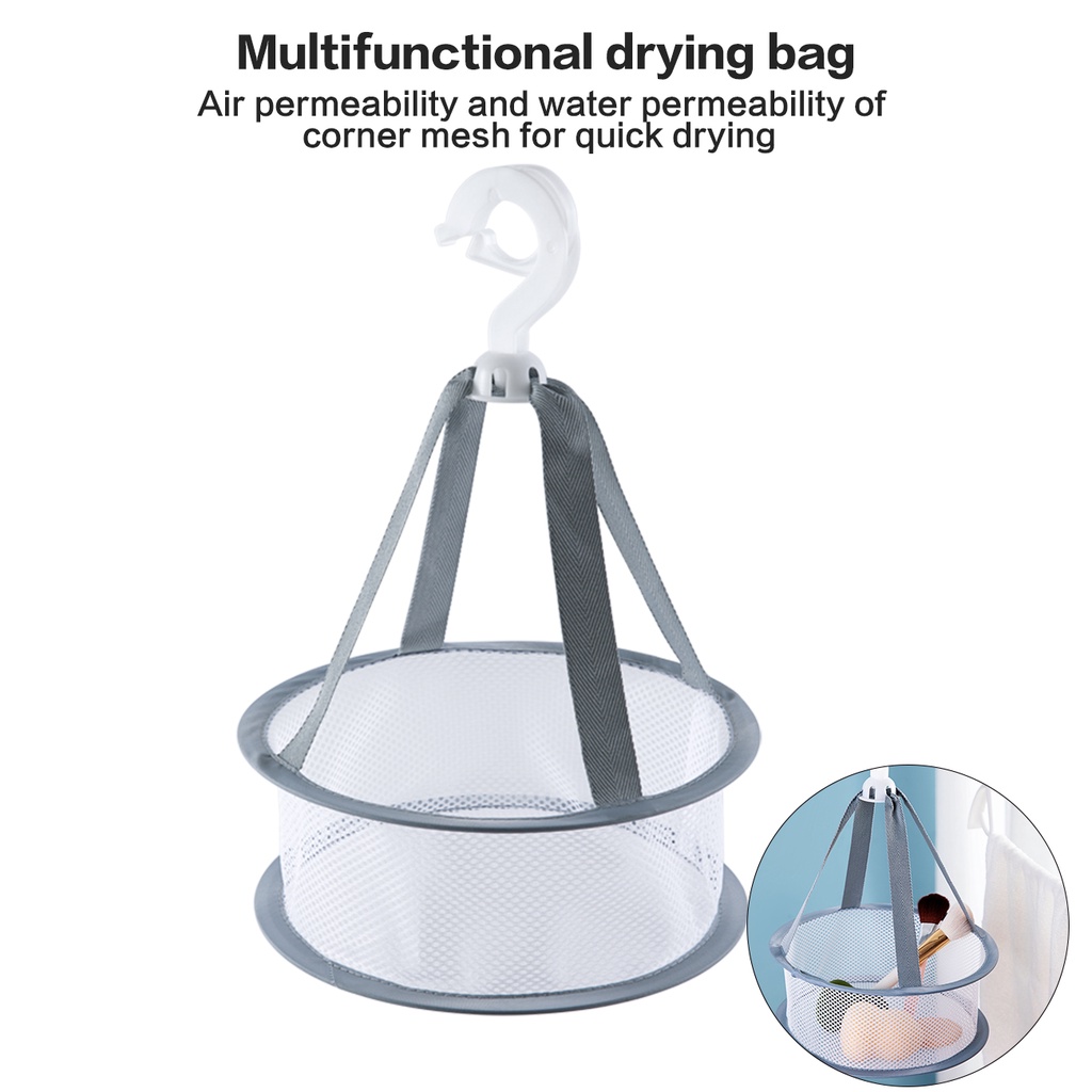 Giỏ Lưới cotton Hai Tầng Phơi Khô Áo Quần/Đồ Trang Điểm Đa Năng JP6