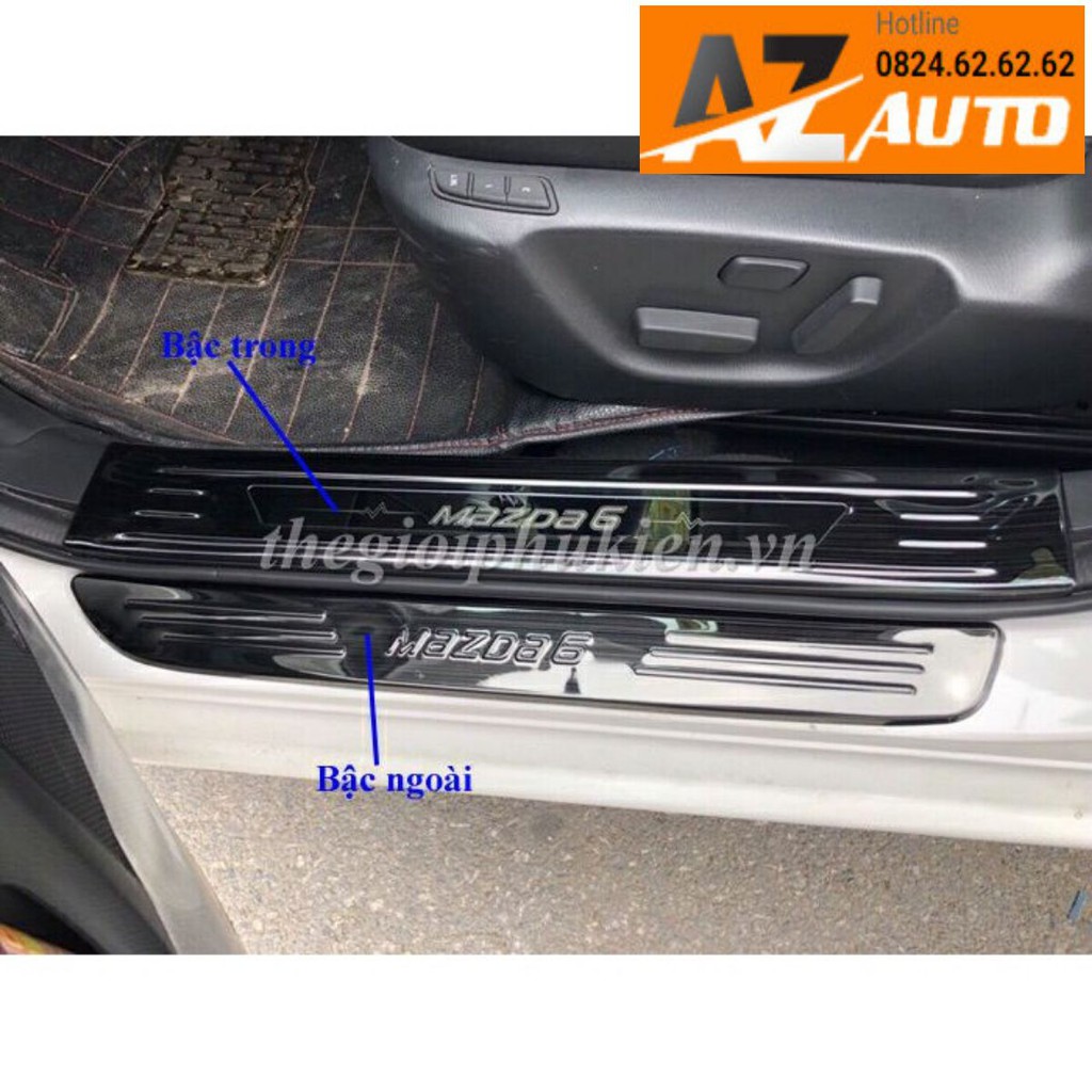 Bộ Ốp bậc cửa, Nẹp bước chân Mazda 6 – Mẫu Titan