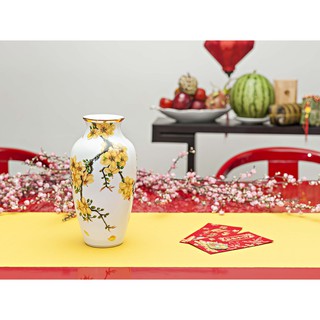 Bình hoa mai vàng 27x14.5cm, sứ minh long i