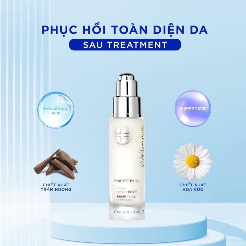 Serum cho da nhạy cảm và chống lão hoá Wellmaxx Skineffect Anti Age Even Skin