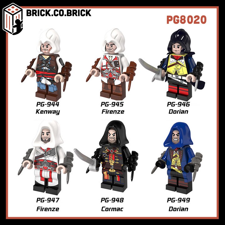 Lego Sát thủ Assassin's Creed Đồ Chơi Lắp Ráp Minifigure Nhân Vật Game PG8020