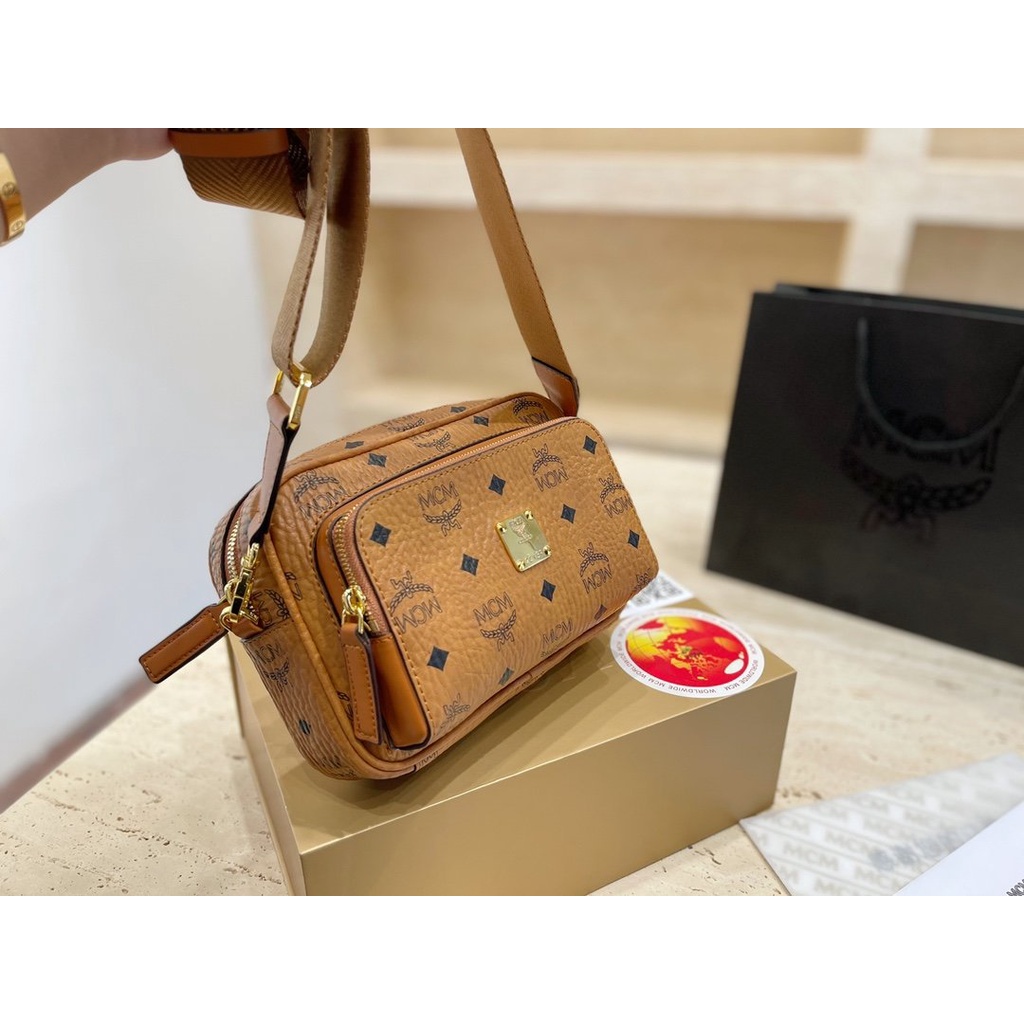 MCM Túi Đeo Chéo Phong Cách Vintage Hàn Quốc Thời Trang Cho Nữ