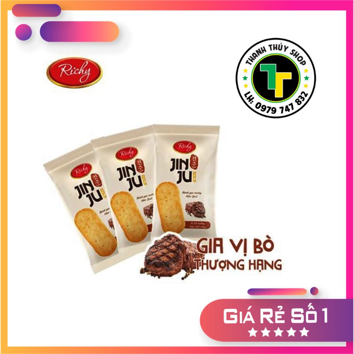 Bánh gạo Jinju Hàn Quốc vị bò nướng tiêu một nắng mới toanh trên thị trường loại 134g