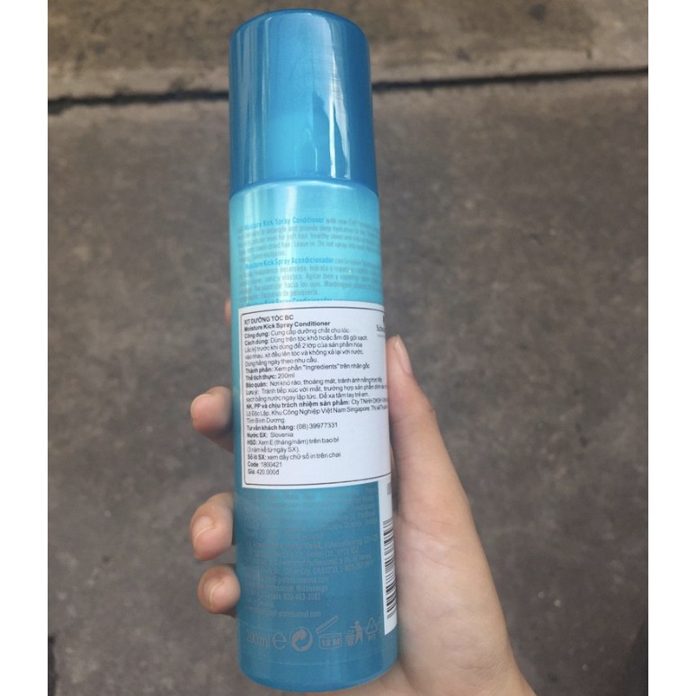 Xịt Dưỡng BC Schwarzkopf Moisture Kick Spray Conditioner 200ml ( mẫu mới )