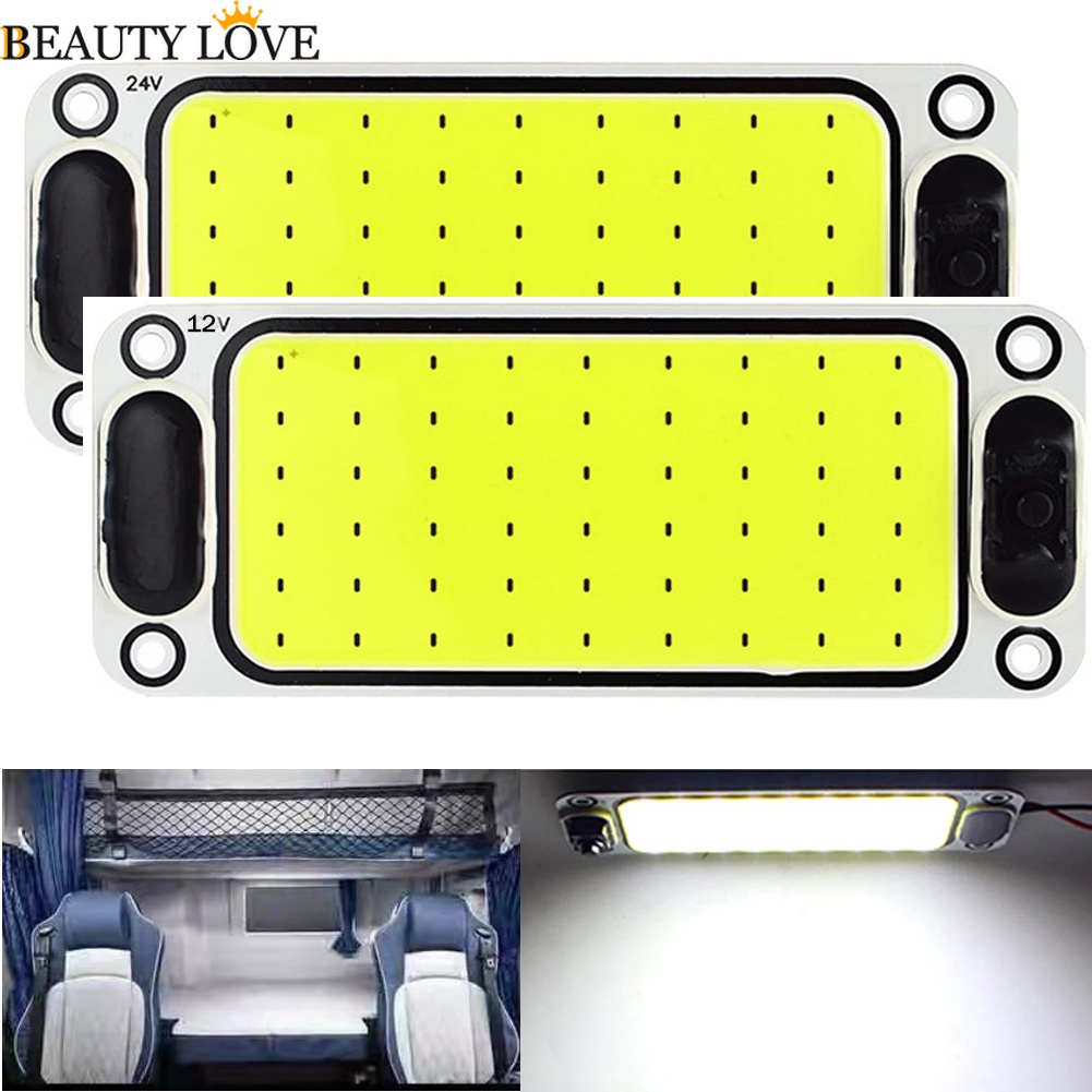 Đèn Led COB 12V / 24V Siêu Sáng Có Công Tắc Dành Cho Ô Tô