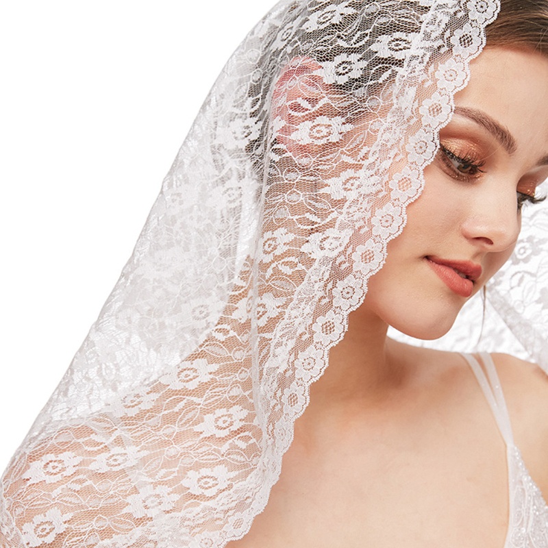 Mạng Che Mặt Bằng Ren Cho Chủ Đề Nhà Thờ HAN Church Veil Mantilla La Tinh Mastilla Mastilla La Tinh