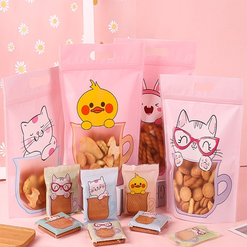 Túi đựng bánh quy mèo,vịt,thỏ các cỡ