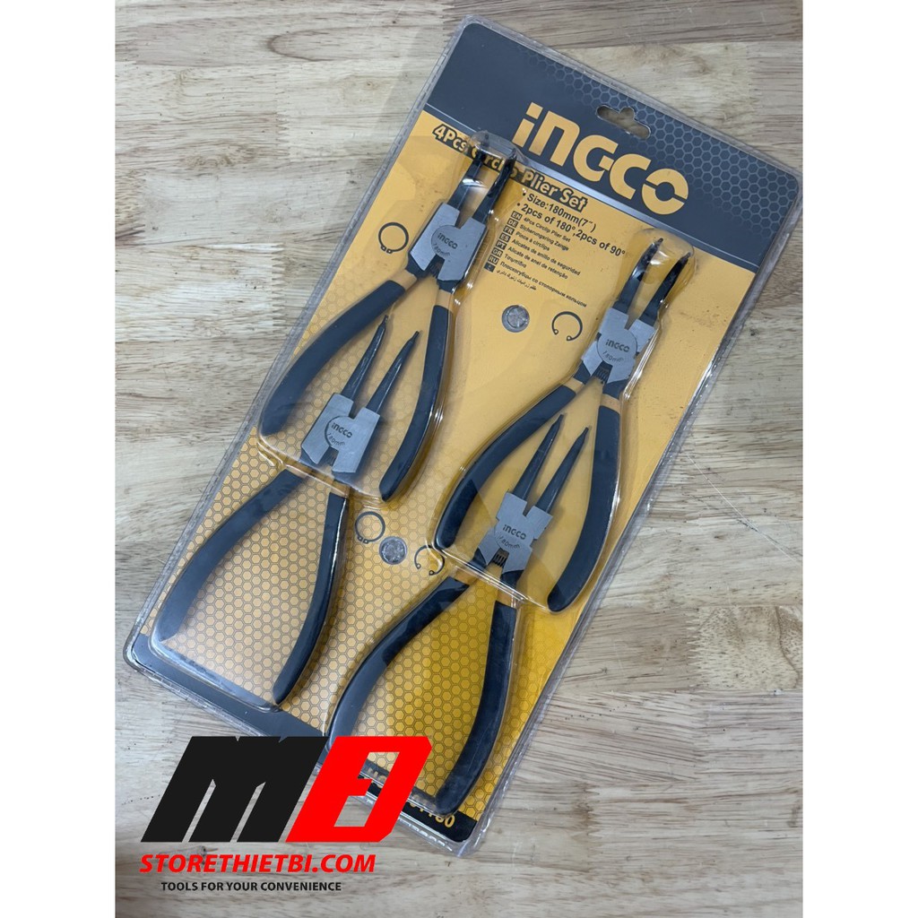 Bộ 4 kềm mở phe 7&quot;/180mm HCCPS01180 NGCO