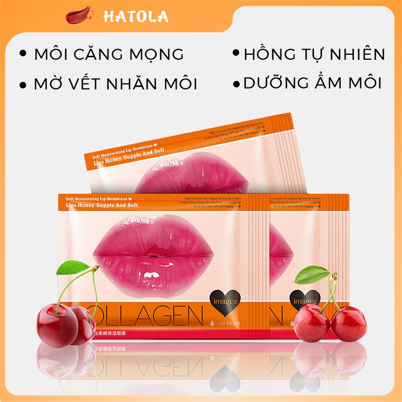 Mặt nạ môi collagen Images dưỡng môi căng bóng, hồng hào mask môi HT-MM1