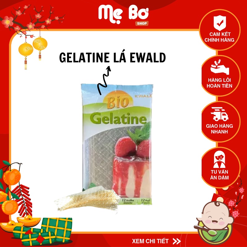 EWALD GELATINE LÁ HỮU CƠ EWALD 12 lá