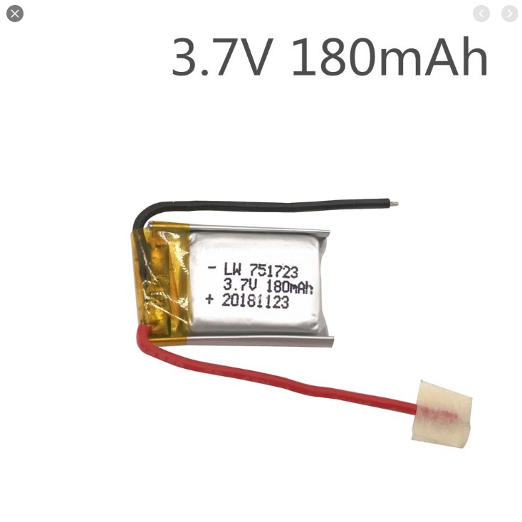 Pin Lipo 3.7v 180mah máy bay điều khiển từ xa xả 25c có mạch bảo vệ pin