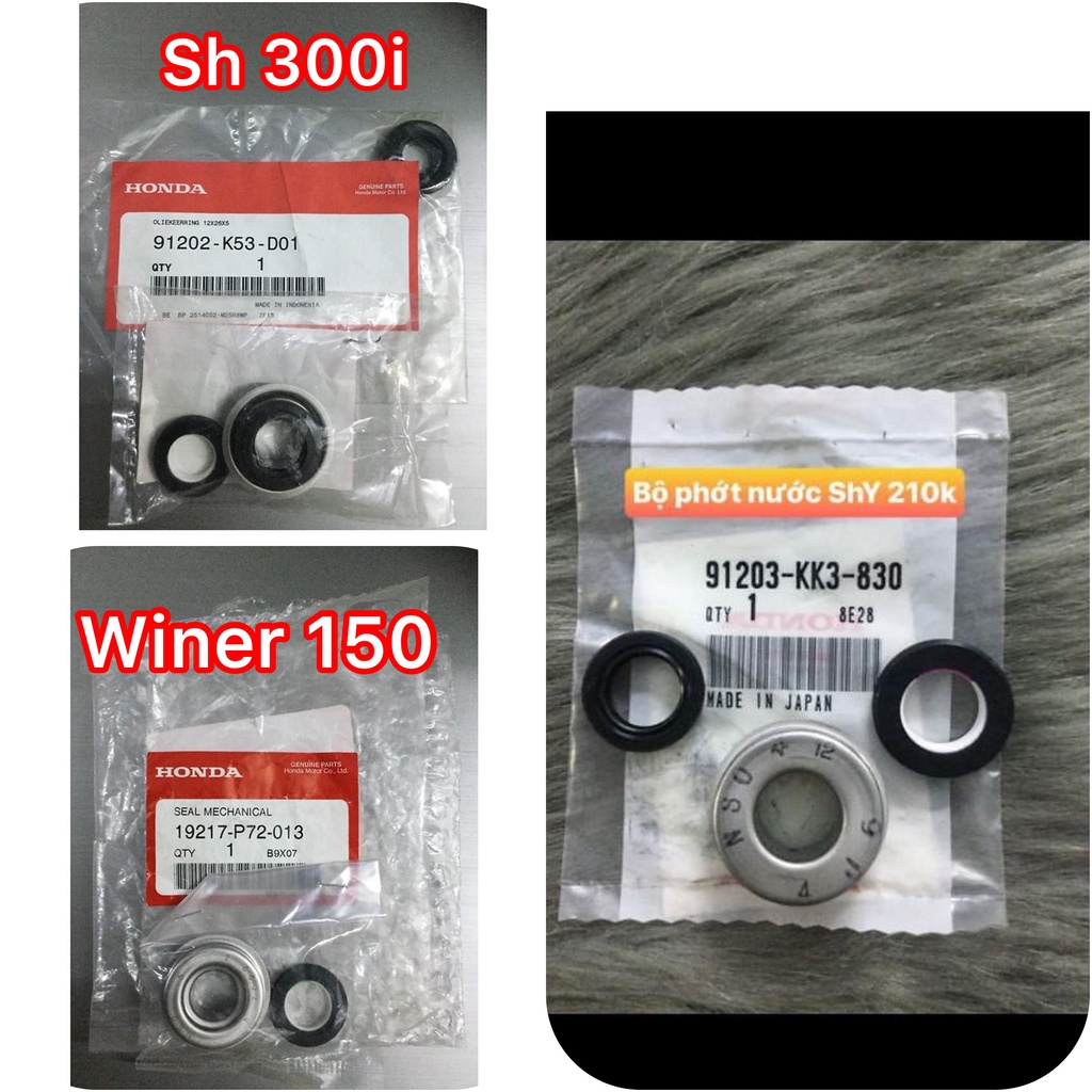 Bộ phớt Nước Sh Ý 150 , Sh300i , Winer