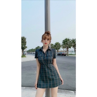 Đầm caro sơmi bigsize 55-90kg