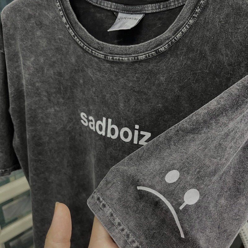 Áo Phông Nam - Áo Thun Nam Nữ Cổ Tròn Loang SADBoy Chất vải  Cotton 100% Thoáng Mát - MÃ SAZBOY