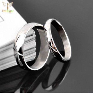 Nhẫn trơn chất liệu Titan đơn giản, nhẫn cặp đôi thời trang