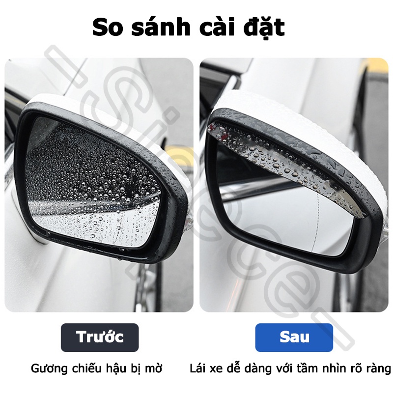 Sieece Tấm Che Mưa Gương Chiếu Hậu Ô Tô MiếNg DáN GưƠNg ChiếU HậU Vè Che Mưa Gương Chiếu Hậu Trang Trí Ô Tô Cho Honda City BRV Civic Jazz Brio CRV Accord HRV Mobilio Odyssey Fit