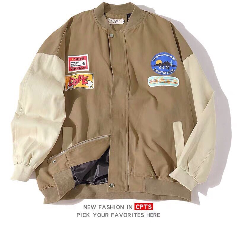 ÁO BOMBER DOPE KAKI