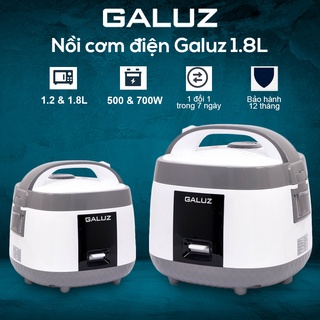 Nồi cơm điện Galuz thương hiệu Pháp Gr-03 và Gr-05 dung tích 1.2L và 1.8L, công suất 500W - Lòng nồi dày dặn