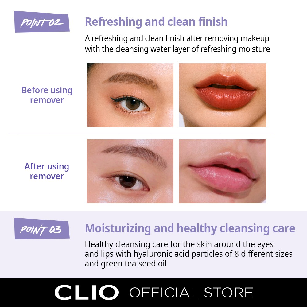 Nước tẩy trang mắt và môi Clio Micro-Fessional dung dung tích 110ml | BigBuy360 - bigbuy360.vn