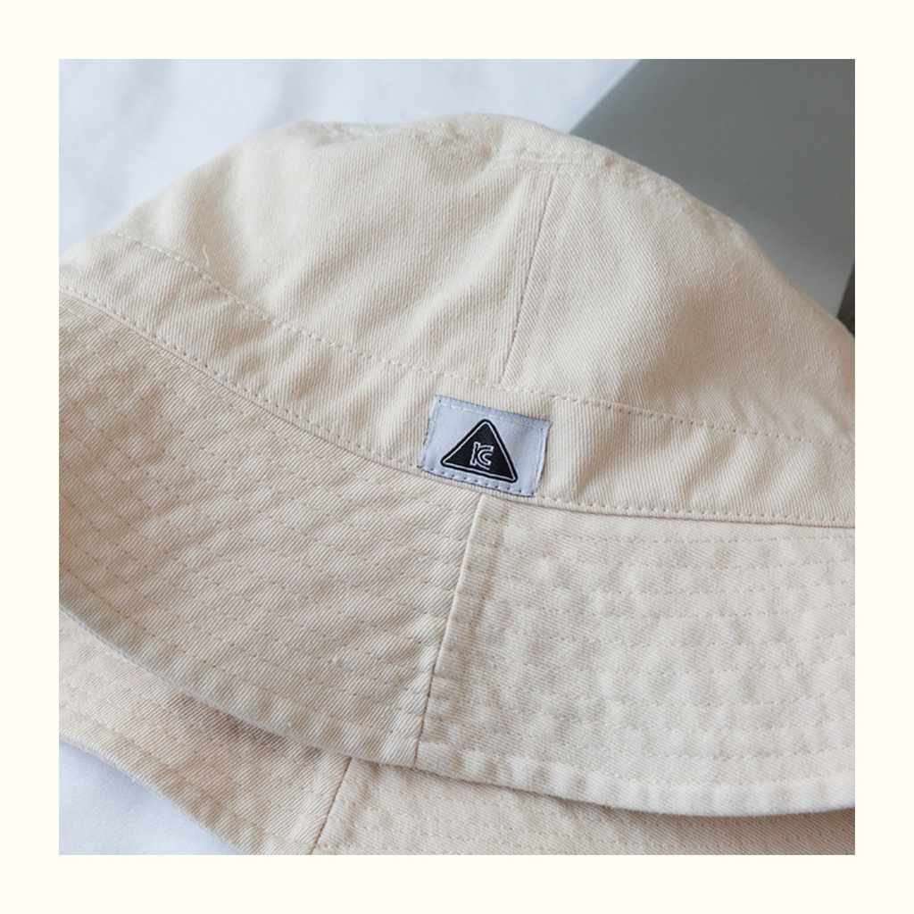 Mũ Bucket Cotton Chất Lượng Cao Màu Sắc Đơn Giản Thời Trang Xuân Hè Phong Cách Hàn Quốc Cho Nữ