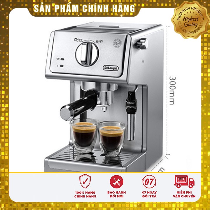 Máy pha cà phê Espresso thương hiệu Delonghi ECP36.31 - Công suất đầu vào: 1100W - Hàng Nhập Khẩu  - vo2_store