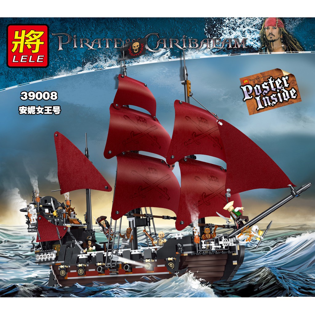 Bộ đồ chơi lắp ráp xếp hình non Lego Cướp biển Ca-ri-bê - 39008 (1222 mảnh)