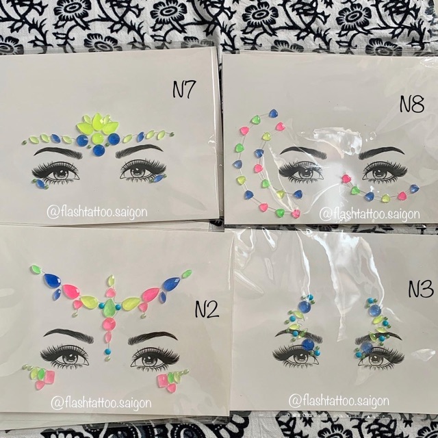 Neon Face sticker ‼️Dán mặt Neon phát sáng trong đêm đi Rave Fes‼️ | BigBuy360 - bigbuy360.vn