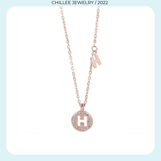 Vòng cổ bạc 925 nữ , dây chuyền mặt chữ X,L,Y,T,M,H,S CHILLEE [VC-055|062]