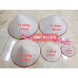 Nón lá trang trí nhiều cỡ