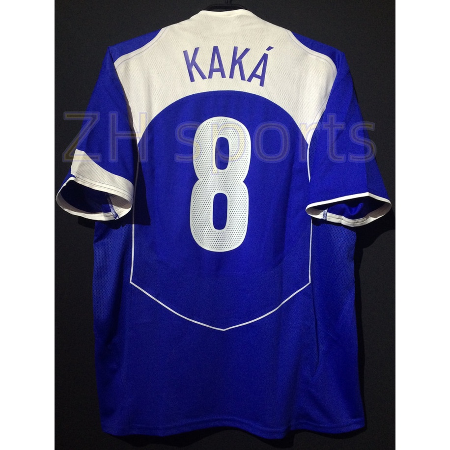 Áo Thun Bóng Đá 2004 jersey 04/05 brazil Số 8 RONALDO 9 JUNINHO 18