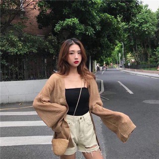 Áo cardigan mảnh