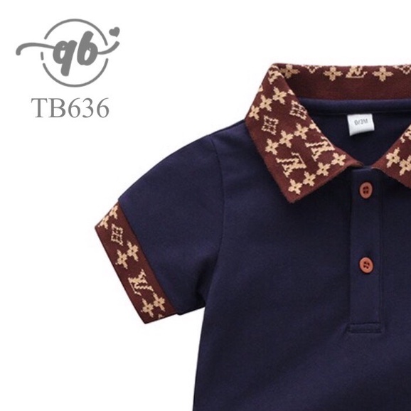 Body có cổ  trẻ em Quỳnh Boutique Mẫu body cộc cổ polo cho bé