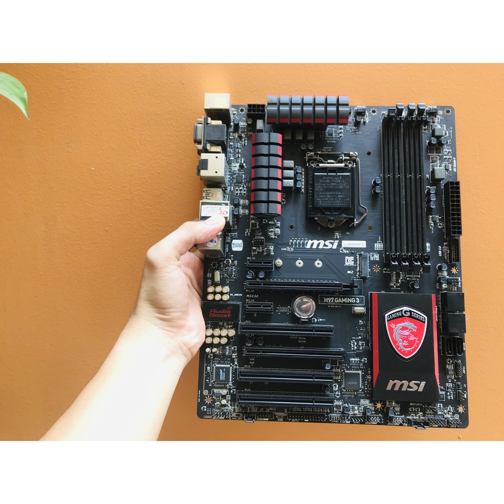 Main Máy tính MSI H97 Gaming 3 Hỗ trợ CPU I3, I5, I7 4xxx Nguyên ZIn