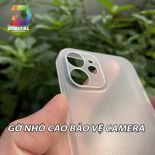 Combo 2 Ốp Lưng Trong Nhám Unibody iPhone 12 Mini Siêu Mỏng