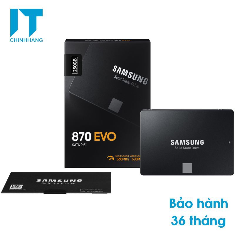 Ổ Cứng SSD Samsung - 250GB 500GB - 870EVO - SATA 3 | 2.5&quot; | Read up to 550MB/s - Hàng Chính Hãng