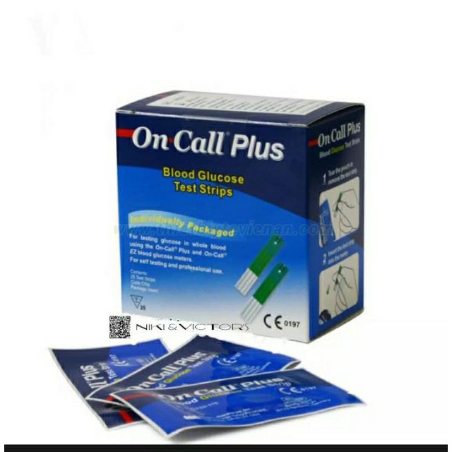 Que thử đường huyết cho máy đo đường huyết On Call Plus ( 25 que )