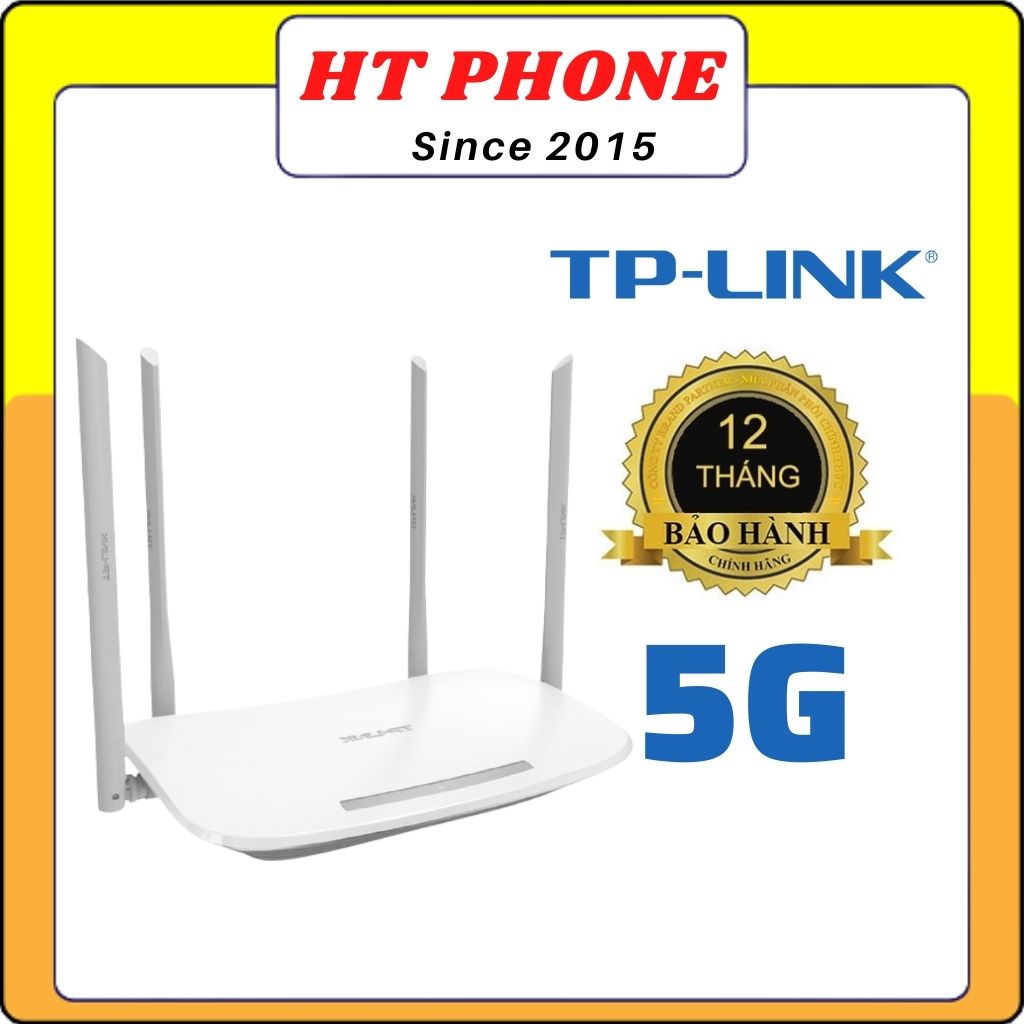 Router modem bộ phát cục phát wifi tp-link 4 râu 900Mbps băng tần kép AC1200 2.4G 5G đã qua sử dụng TP05