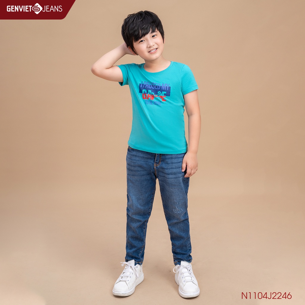 Quần Jeans Kid Thời Trang Bé Trai Genviet Kids N1104J2246